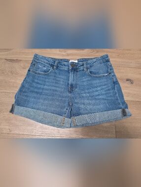 Caslon Blue Denim Cuffed Women's Shorts